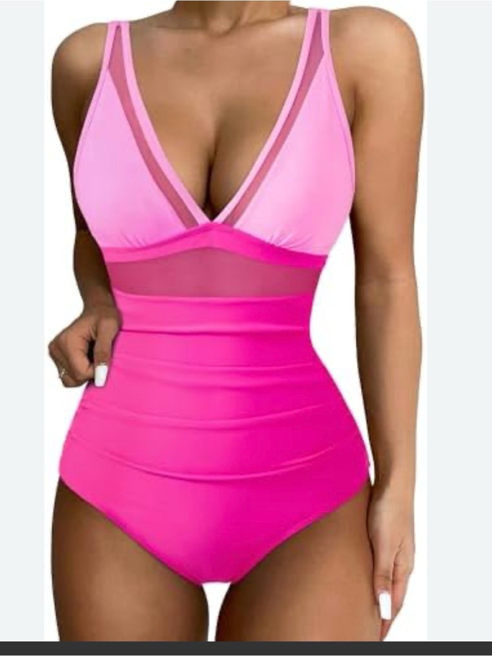 NWOT One-piece swimsuit with mesh, sexy,